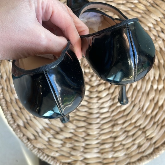 MANOLO BLAHNIK patent Campari Mary Janes Pumps Heels Shoes Size 38.5 8.5 - Picture 12 of 16